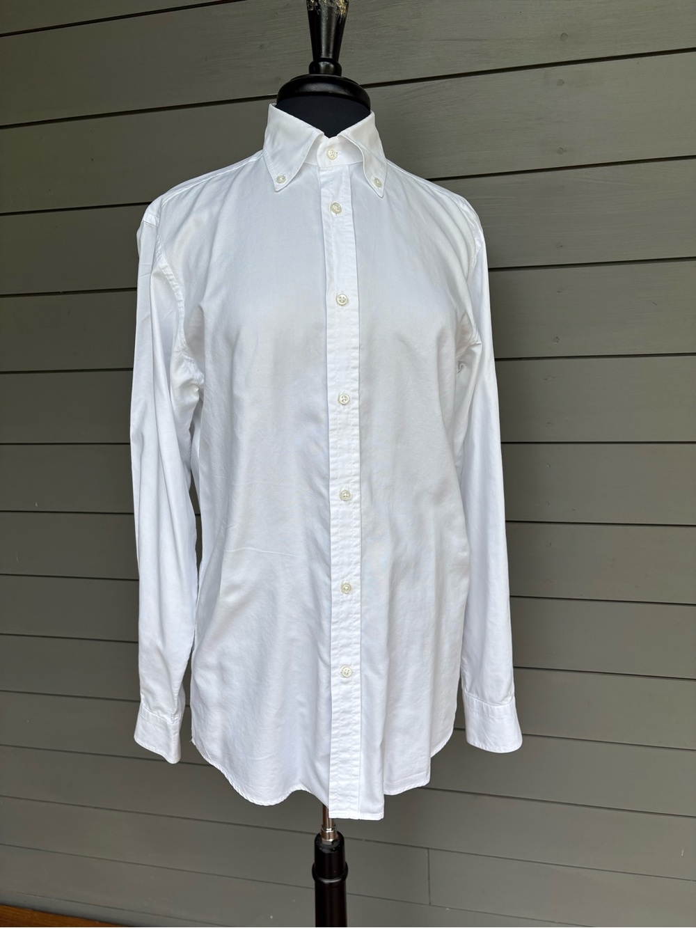 Ralph Lauren Purple Label Men’s Oxford White Button-Down Shirt